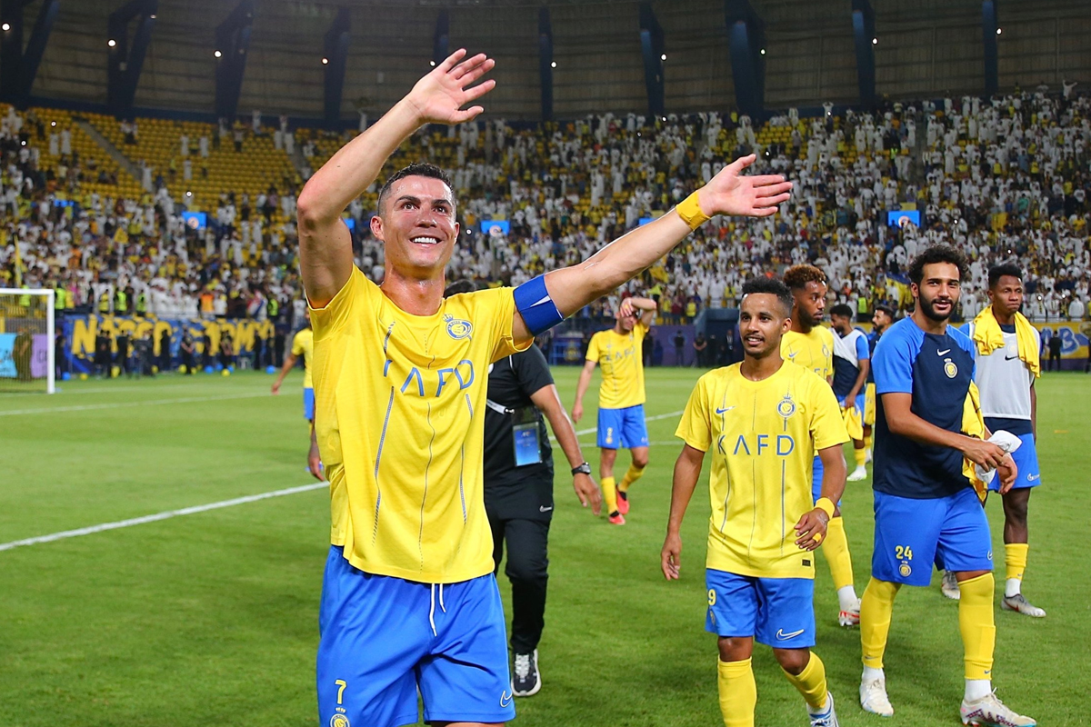 شاهد احتفال كريستيانو رونالدو بتأهل النصر إلى دوري أبطال آسيا أريبيان