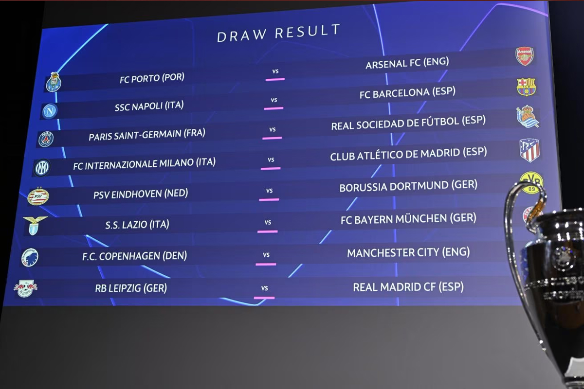 دوري أبطال أوروبا.. قرعة متوازنة للدور ثمن النهائي