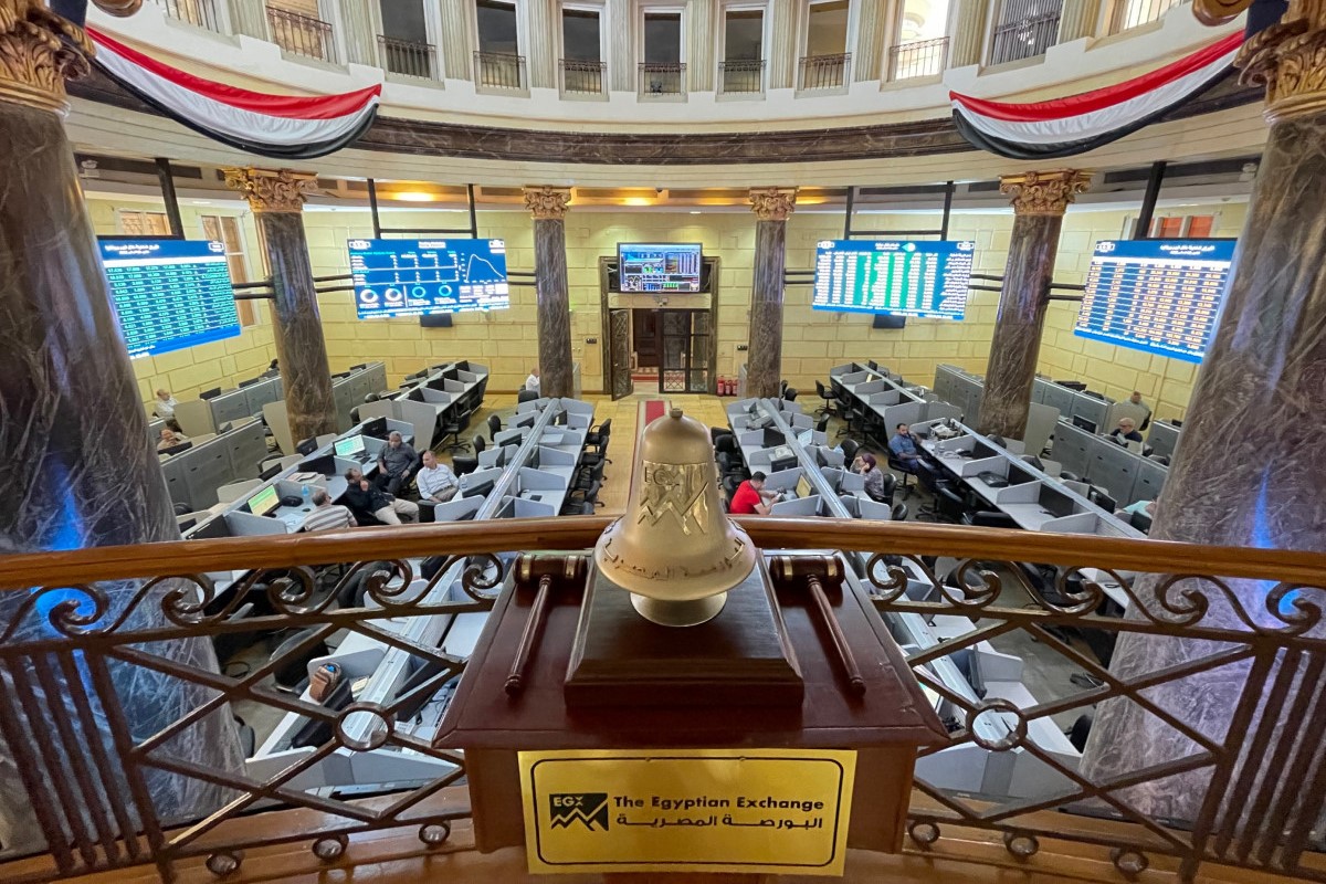 قاعة التداول الرئيسية لبورصة مصر